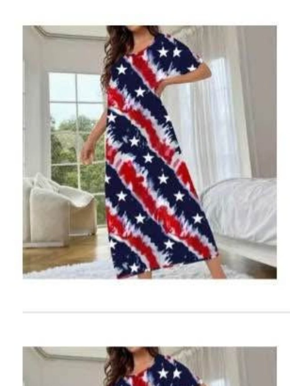 Ladies XXL Patriotic Lounge Dress  New 12.00